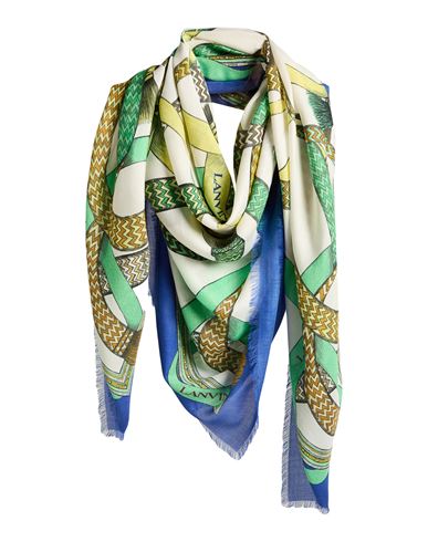 Lanvin Woman Scarf Bright Blue Size - Modal, Cashmere In Blue