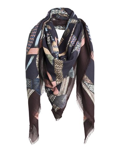 Lanvin Woman Scarf Dark Brown Size - Modal, Cashmere In Brown