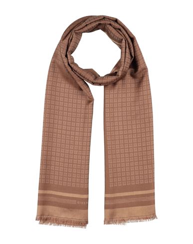 Givenchy Woman Scarf Camel Size - Silk, Cotton In Sand