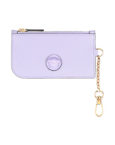 VERSACE VERSACE WOMAN COIN PURSE LILAC SIZE - LEATHER 