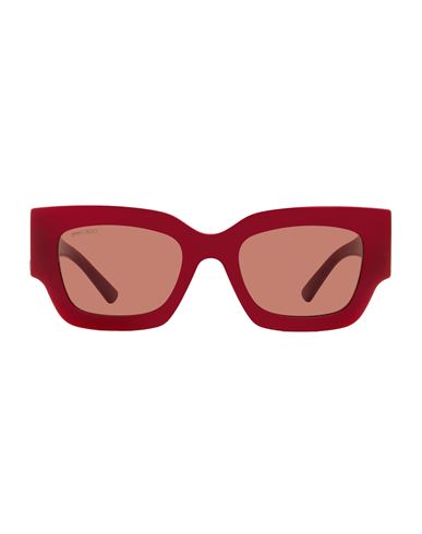 Jimmy Choo Rectangular Nena Sunglasses Woman Sunglasses Red Size 51 Acetate