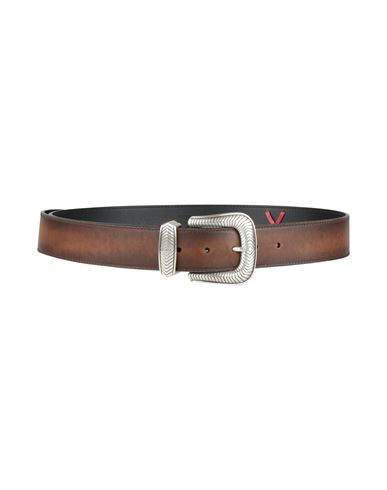 Kate Cate Woman Belt Brown Size 36 Leather In Brown