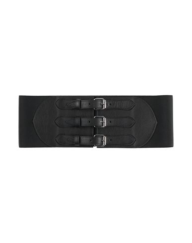 Meimeij Woman Belt Black Size M/l Leather In Black