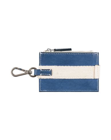 Jacquemus Man Coin Purse Blue Size - Leather, Textile Fibers