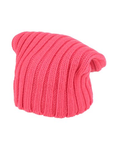 Shop Laneus Woman Hat Magenta Size Onesize Cashmere