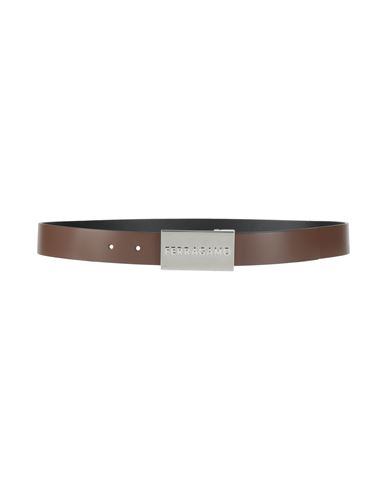 Ferragamo Reversible Logo Leather Belt In Brown
