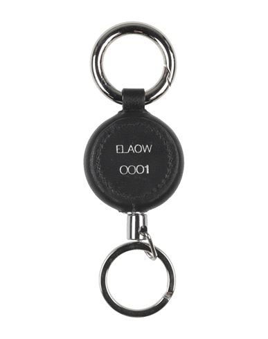 Elaow Man Key Ring Black Size - Leather, Metal