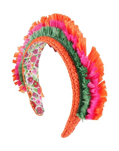 La Doublej Halo Headband In Solid Orange