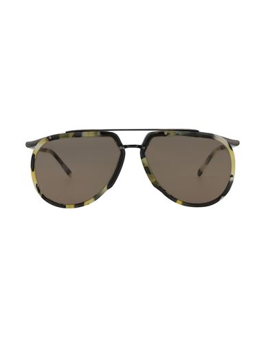 Brioni Aviator-style Acetate Sunglasses Man Sunglasses Multicolored Size 58 Acetate In Brown