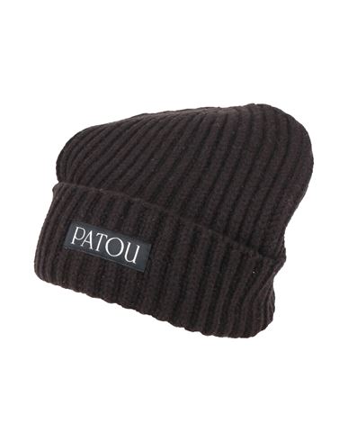 Patou Woman Hat Black Size Onesize Wool, Cashmere In Black