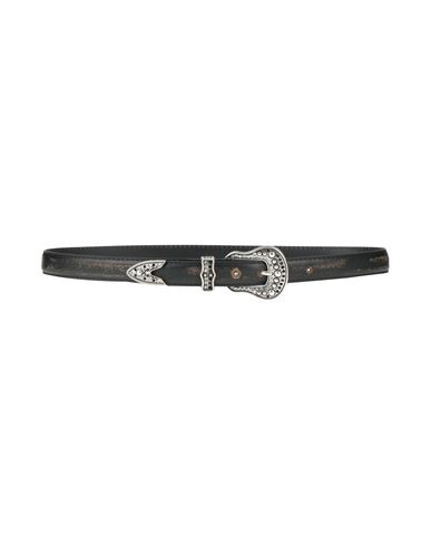 Shop Sandro Woman Belt Black Size 3 Leather