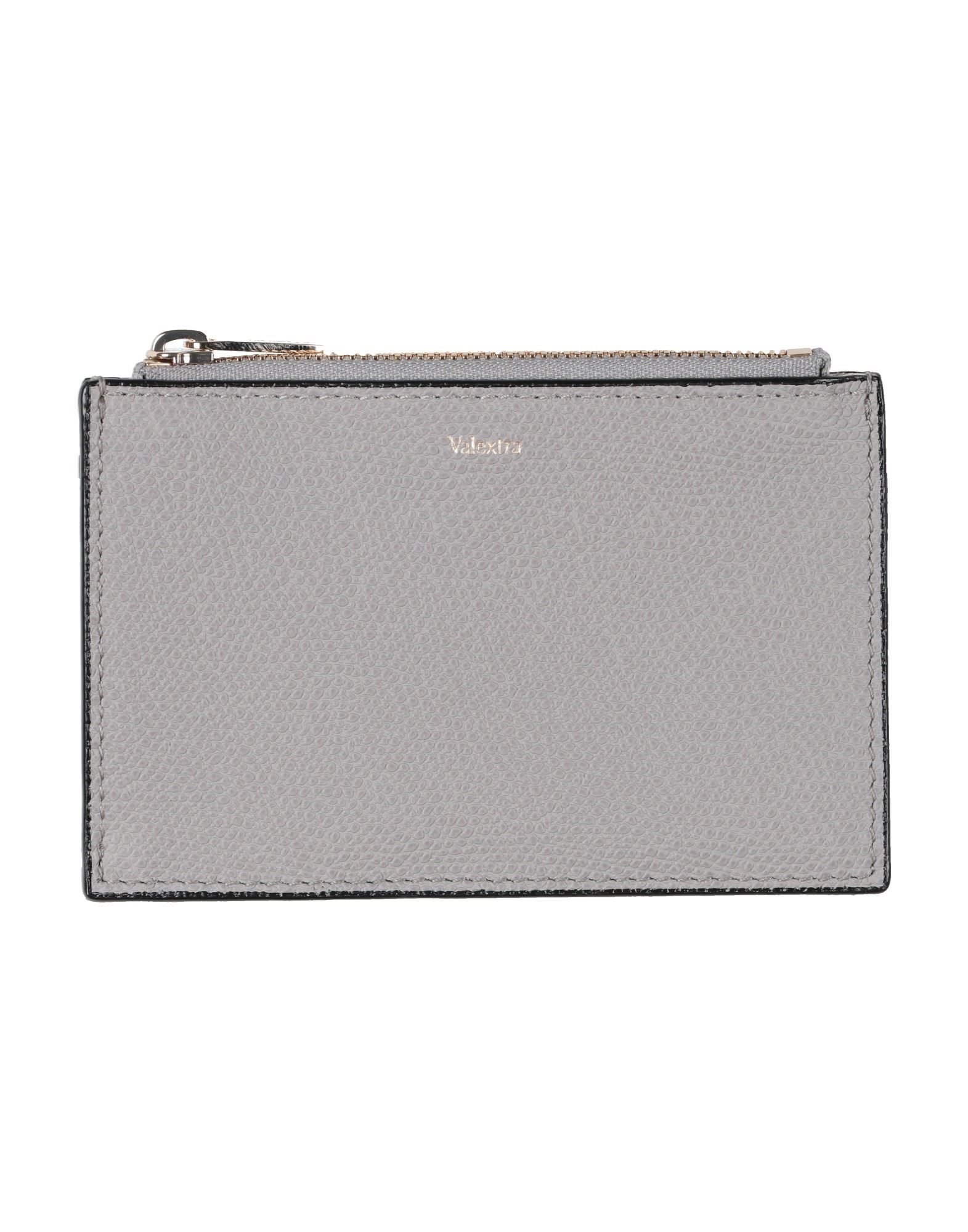 Valextra 名刺入れ グレー レザー Valextra ヴァレクストラ カードケース(名刺入れ)アッシュグレー