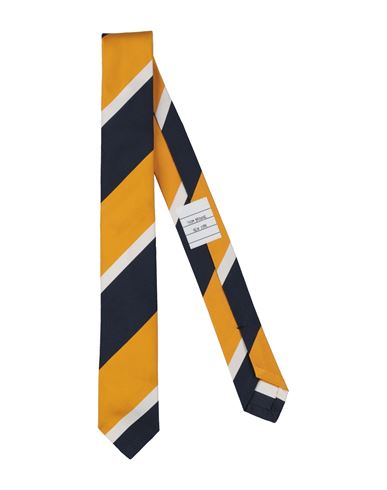 THOM BROWNE THOM BROWNE MAN TIES & BOW TIES YELLOW SIZE - SILK, COTTON 