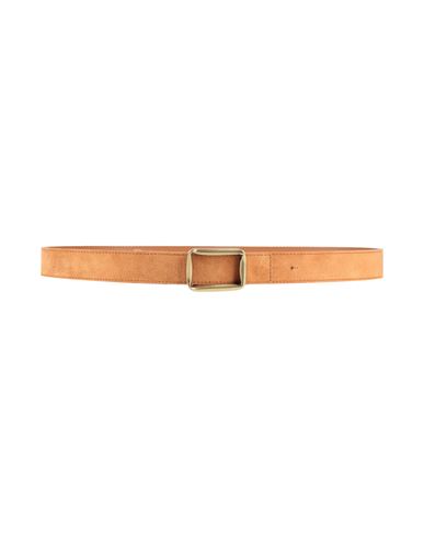 Orciani Woman Belt Tan Size 38 Leather, Metal