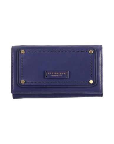 Shop The Bridge Woman Wallet Dark Purple Size - Leather