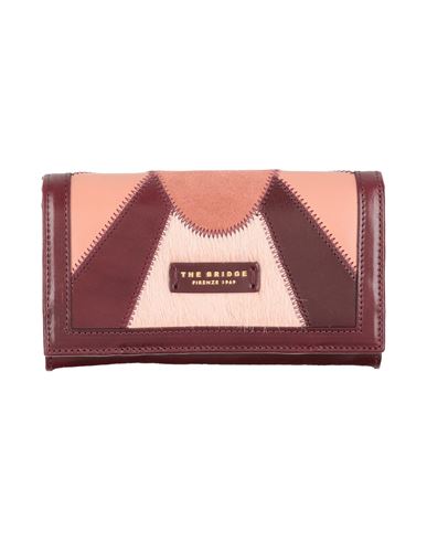 The Bridge Woman Wallet Burgundy Size - Leather In Red