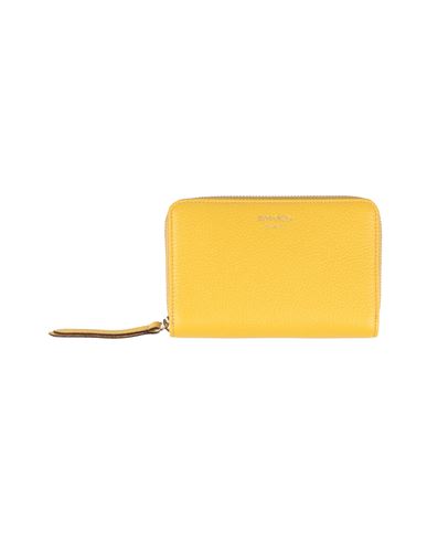 Jimmy Choo Woman Wallet Yellow Leather Cover