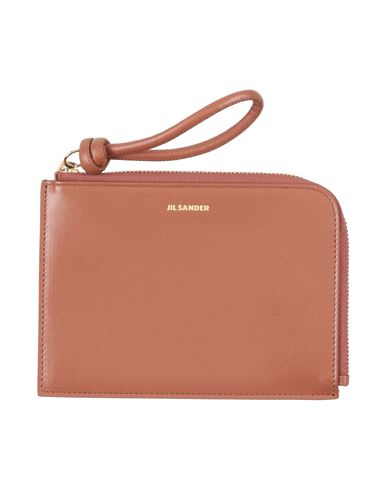 Jil Sander Woman Coin Purse Chocolate Brown Size - Leather
