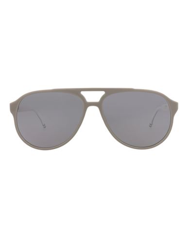 Shop Thom Browne Aviator-frame Acetate Sunglasses Sunglasses Grey Size 63 Acetate