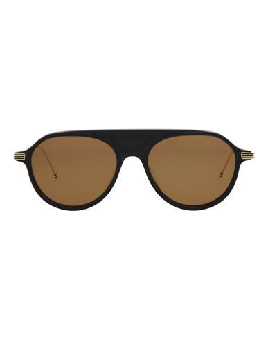 THOM BROWNE THOM BROWNE AVIATOR-FRAME ACETATE SUNGLASSES SUNGLASSES MULTICOLORED SIZE 55 ACETATE 