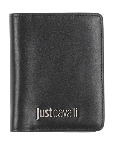 Just Cavalli Man Wallet Black Leather Cover