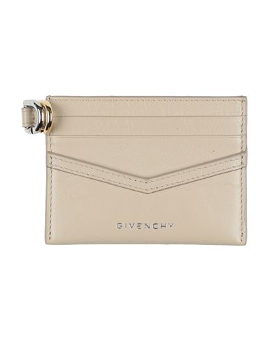 Givenchy Woman Cardholder Beige Size - Calfskin In Sand