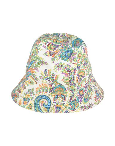 Etro Woman Hat White Size M Cotton In White