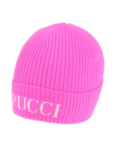 Pucci Toddler Girl Hat Fuchsia Size 6 Wool, Cashmere In Pink