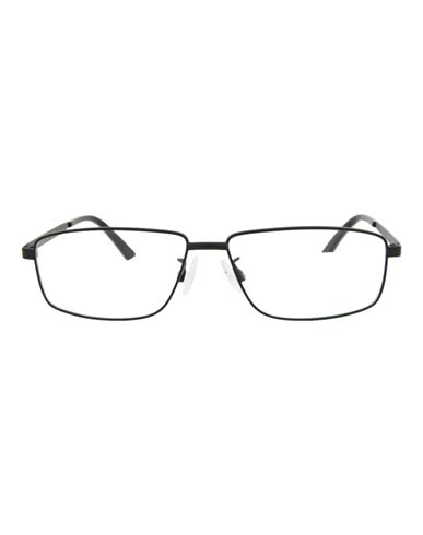 Puma Square-frame Metal Optical Frames Man Eyeglass Frame Black Size 57 Metal