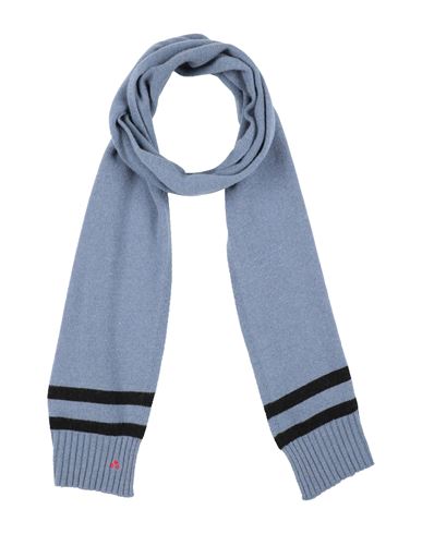 Shop Peuterey Woman Scarf Slate Blue Size - Wool, Viscose, Polyamide, Cashmere