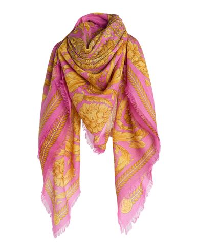 Versace Woman Scarf Pink Size - Wool, Cashmere, Silk