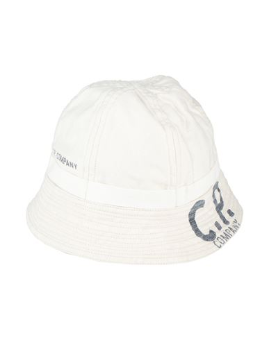 C.p. Company C. P. Company Man Hat Cream Size M Cotton In White