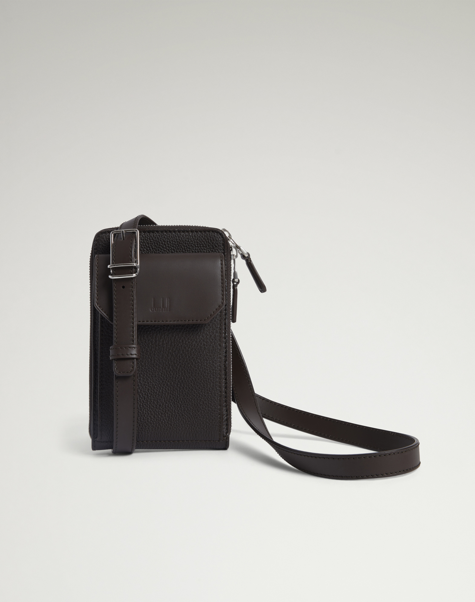 Dunhill 1893 Harness Phone Bag In Brown
