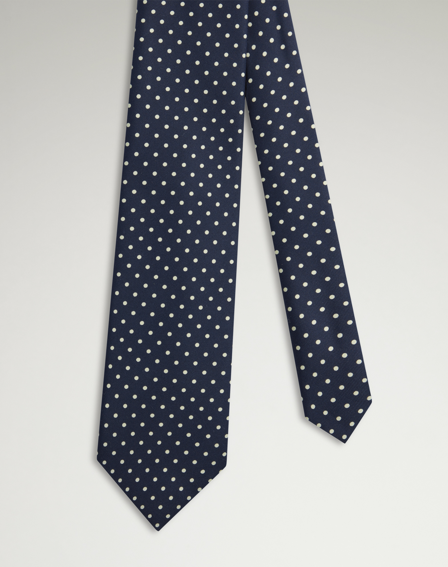 DUNHILL SILK POLKA DOT TIE 