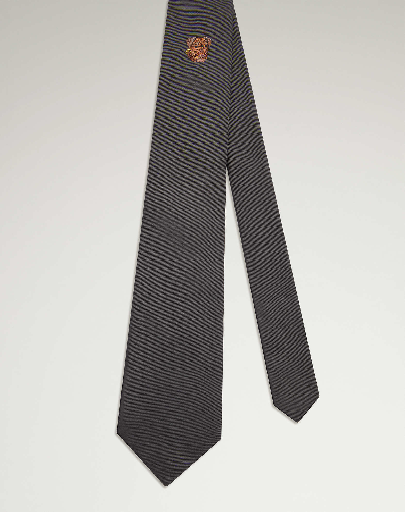 DUNHILL SILK BULLDOG TIE