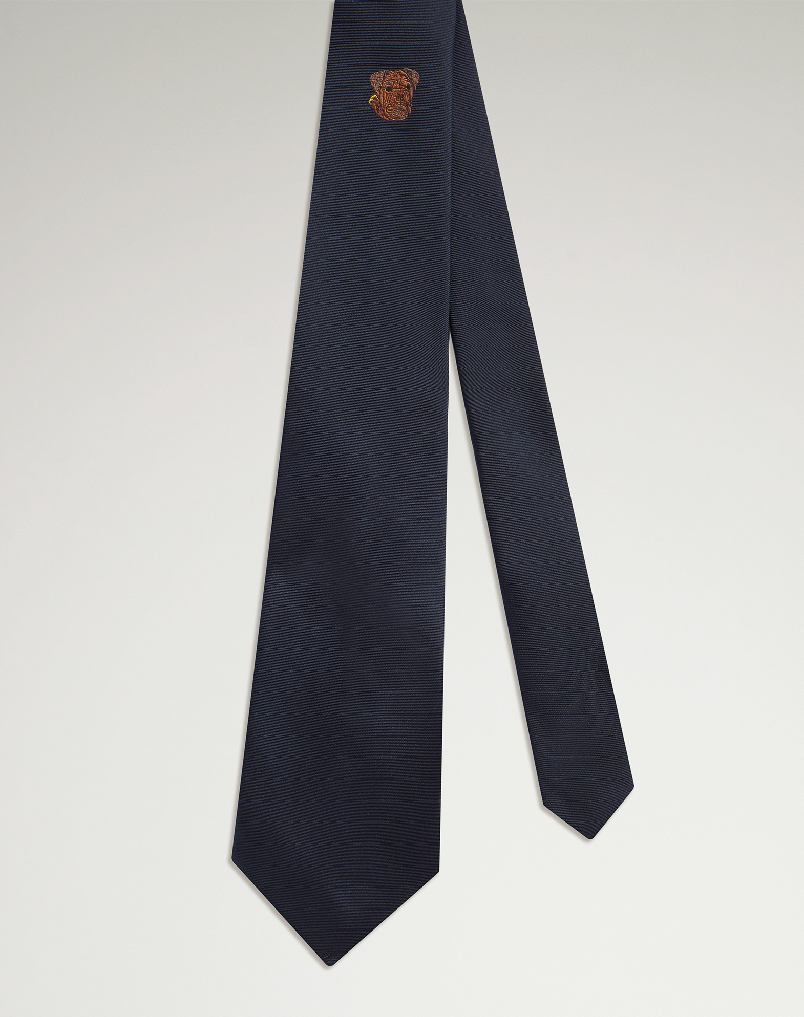 DUNHILL SILK BULLDOG TIE