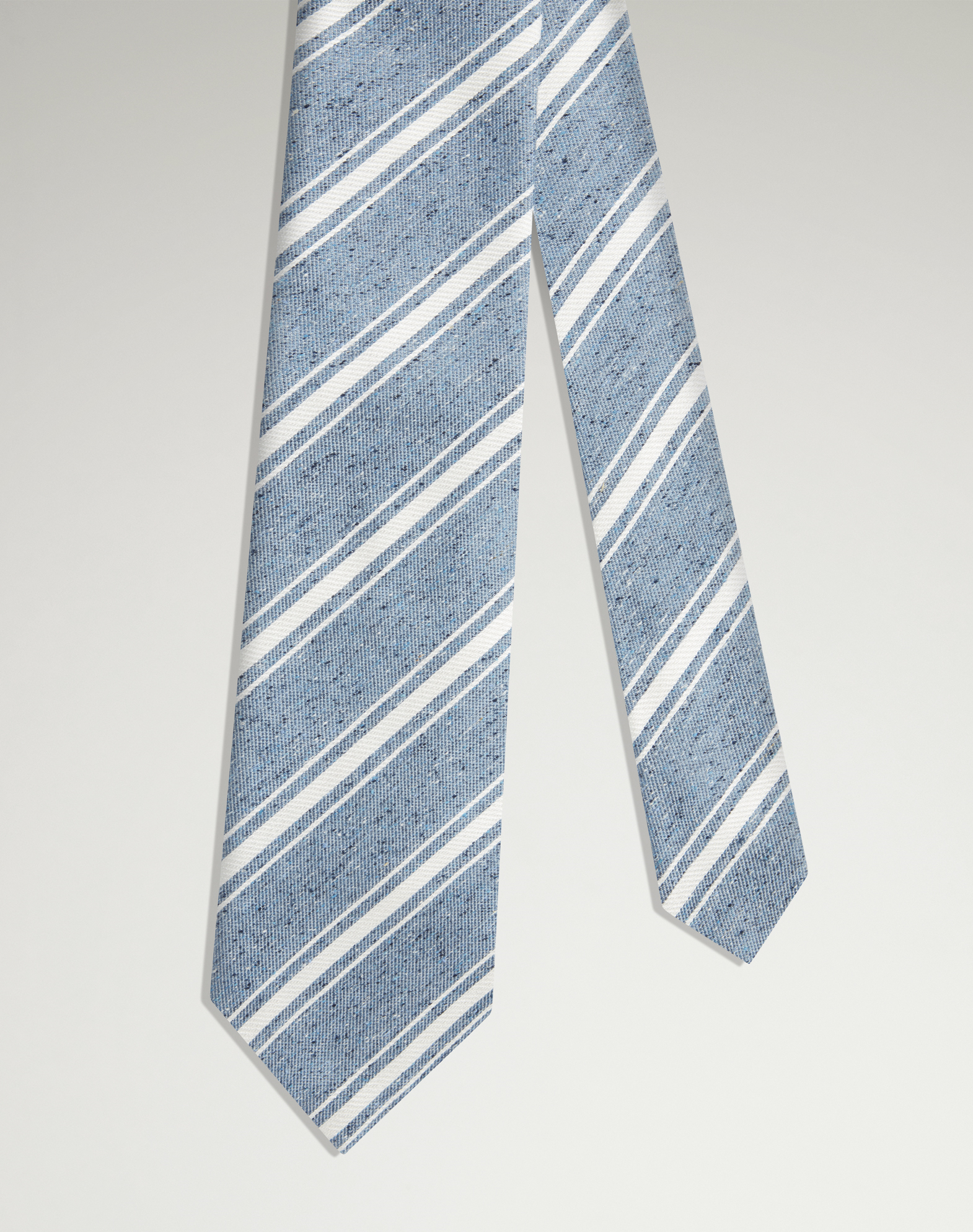DUNHILL SILK STRIPE JACQUARD WOVEN TIE 