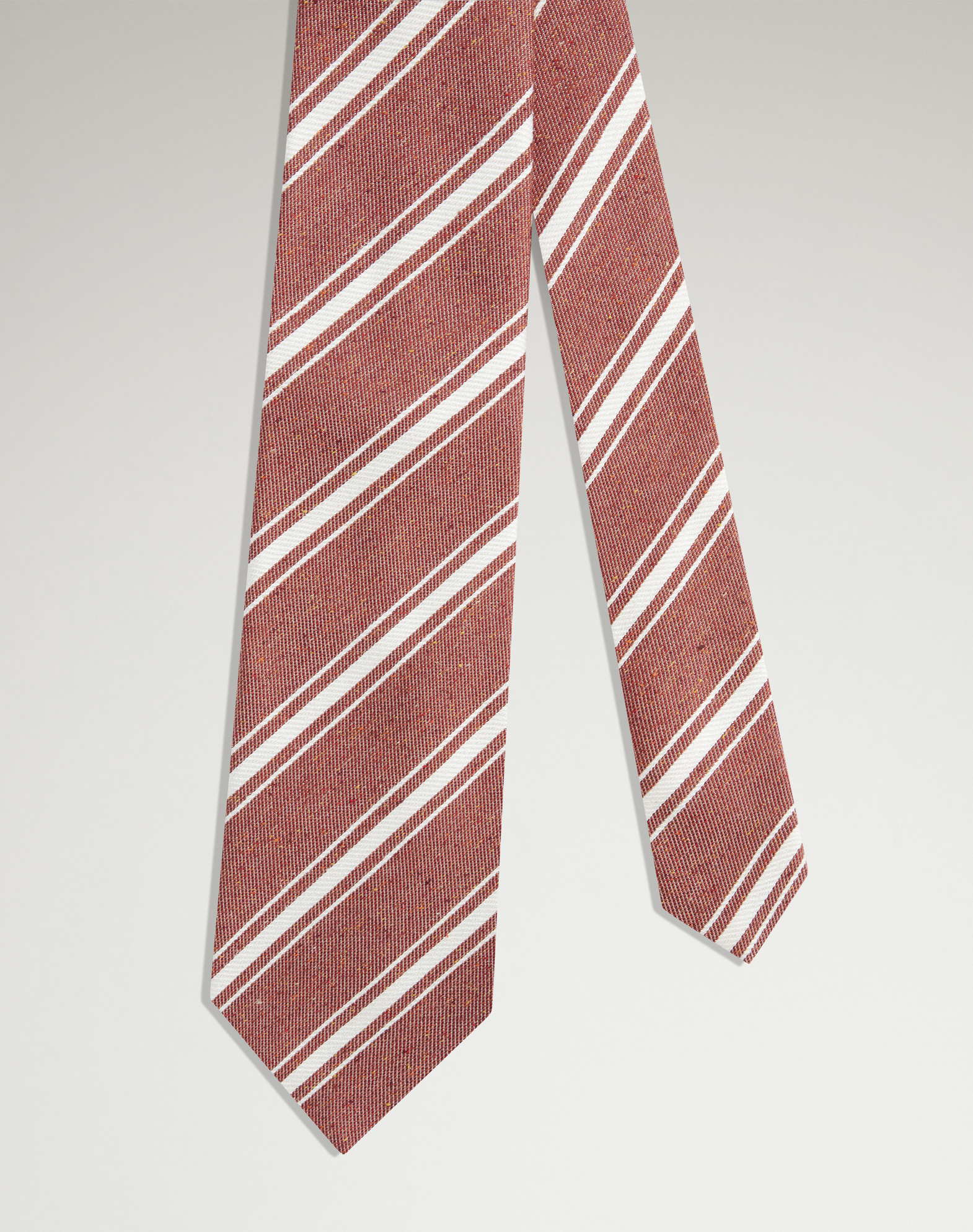 DUNHILL SILK STRIPE JACQUARD WOVEN TIE