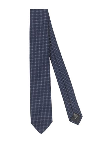 Baldessarini Man Ties & Bow Ties Midnight Blue Size - Silk, Cotton In Blue