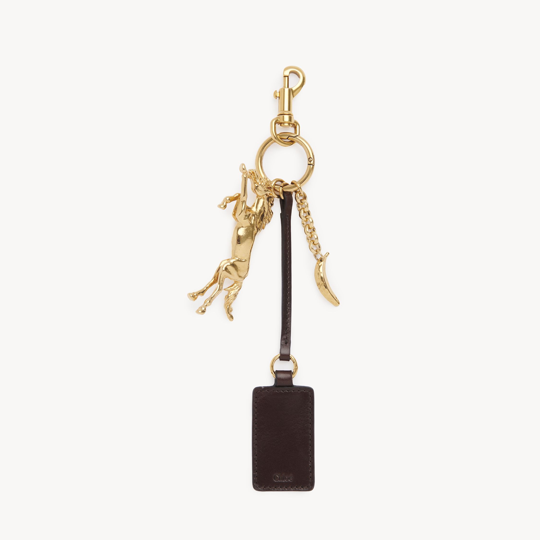 Chloé Kerala 25 Tag Charm In Brass Gold Size Onesize 100% Bronze In Gold