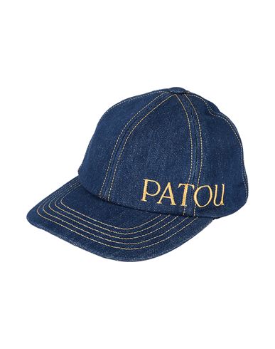 Patou Man Hat Blue Size M Cotton, Polyester In Blue