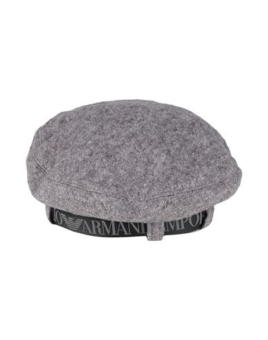 Emporio Armani Woman Hat Grey Size 7 ⅜ Wool, Viscose, Polyester