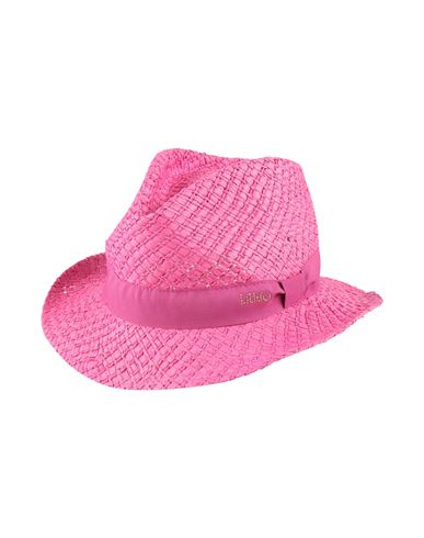 Liu •jo Woman Hat Fuchsia Size Onesize Paper, Polyester In Pink