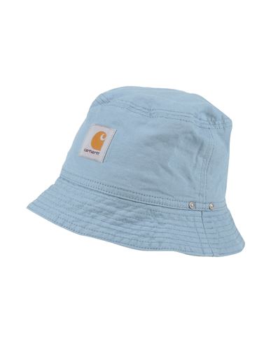 Carhartt Hat Light Blue Size M/l Cotton, Linen In Blue