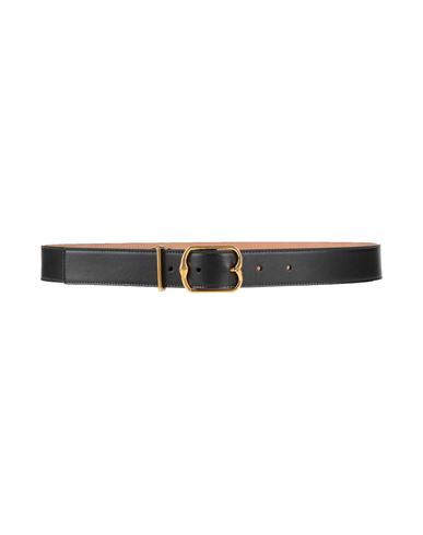 Bally Woman Belt Black Size 30 Leather In Black