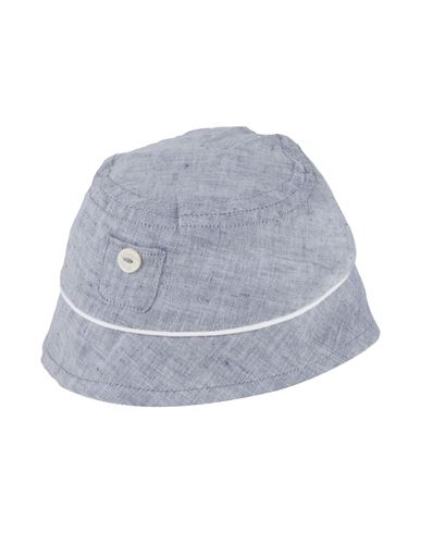 Tartine Et Chocolat Man Hat Slate Blue Size 18.9 Cotton In Blue