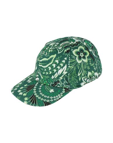 Etro Toddler Boy Hat Green Size 6 Cotton, Polyamide In Green