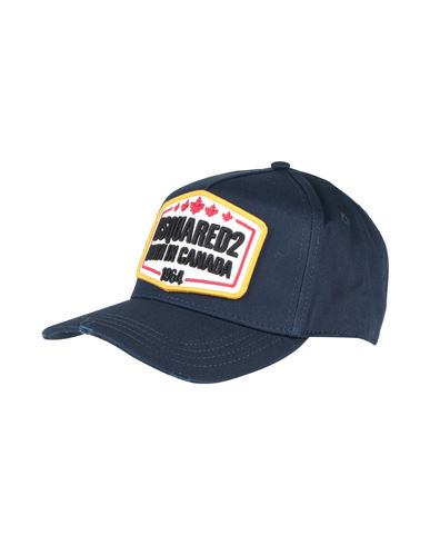 Dsquared2 Man Hat Navy Size Onesize Cotton In Navy