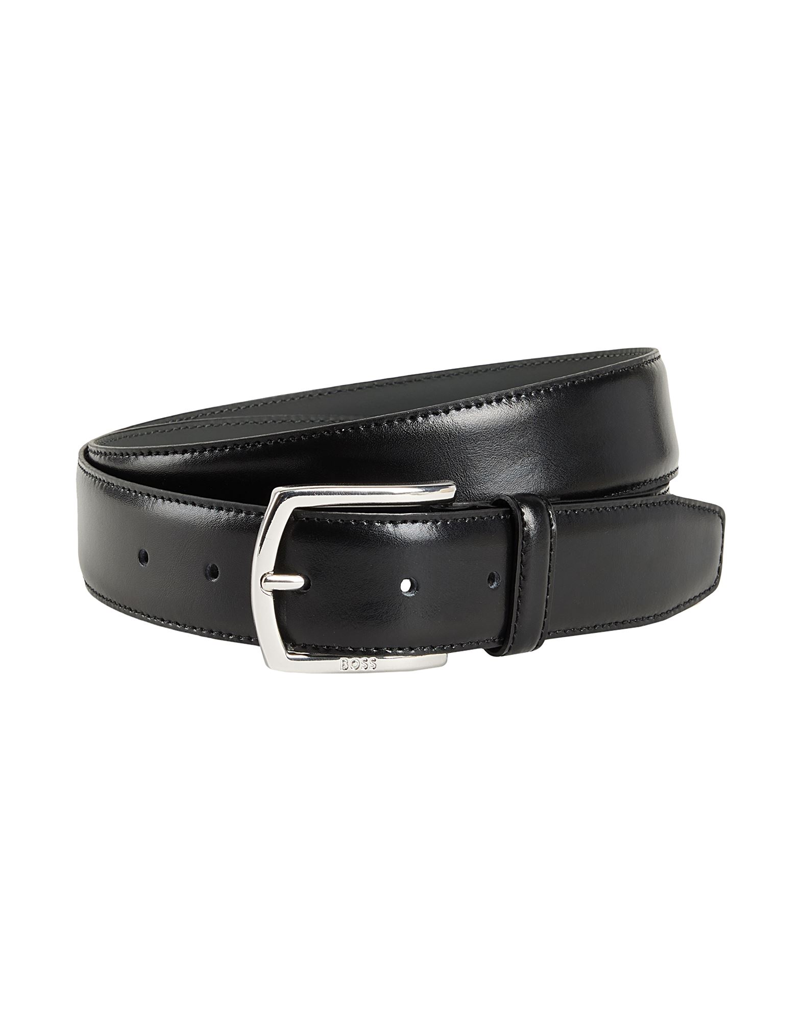 BOSS コントラストカラーディテール＆レザートリム ウーブンベルト