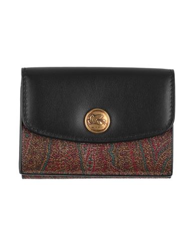 Etro Woman Wallet Black Size - Cotton, Polyacrylic, Pvc - Polyvinyl Chloride